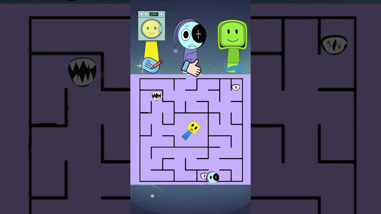 Sprunki OC Washer Phase 4 puzzle Maze Animation 