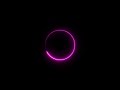 Neon Circle Loading Icon Animation, 4K Neon Circle Loop on Black, 4K Neon Circle Loop Animation Glow