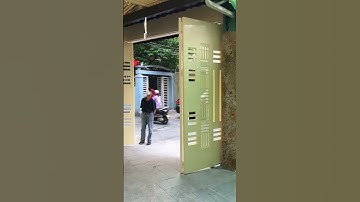 Cổng Tự Động 4 Cánh - Motor Âm Sàn Tiện Lợi | ✅ Funas #funasdanang #congtudong #congtudongamsan