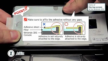 How to apply HORI Screen Protector Filter for Nintendo 3DS - ENGLISH translation [HD]
