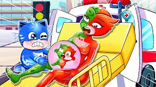 Mom is Pregnant, But The Baby Owlette Turns into a Zombie - Catboy's Life Story - PJ MASKS 2d