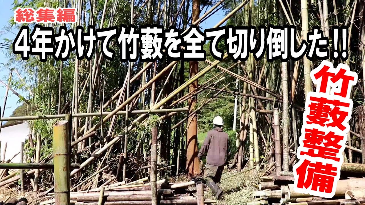 ４年かけて人力で5反以上の竹藪を全て切り倒す！機械なしの壮絶な挑戦｜総集編