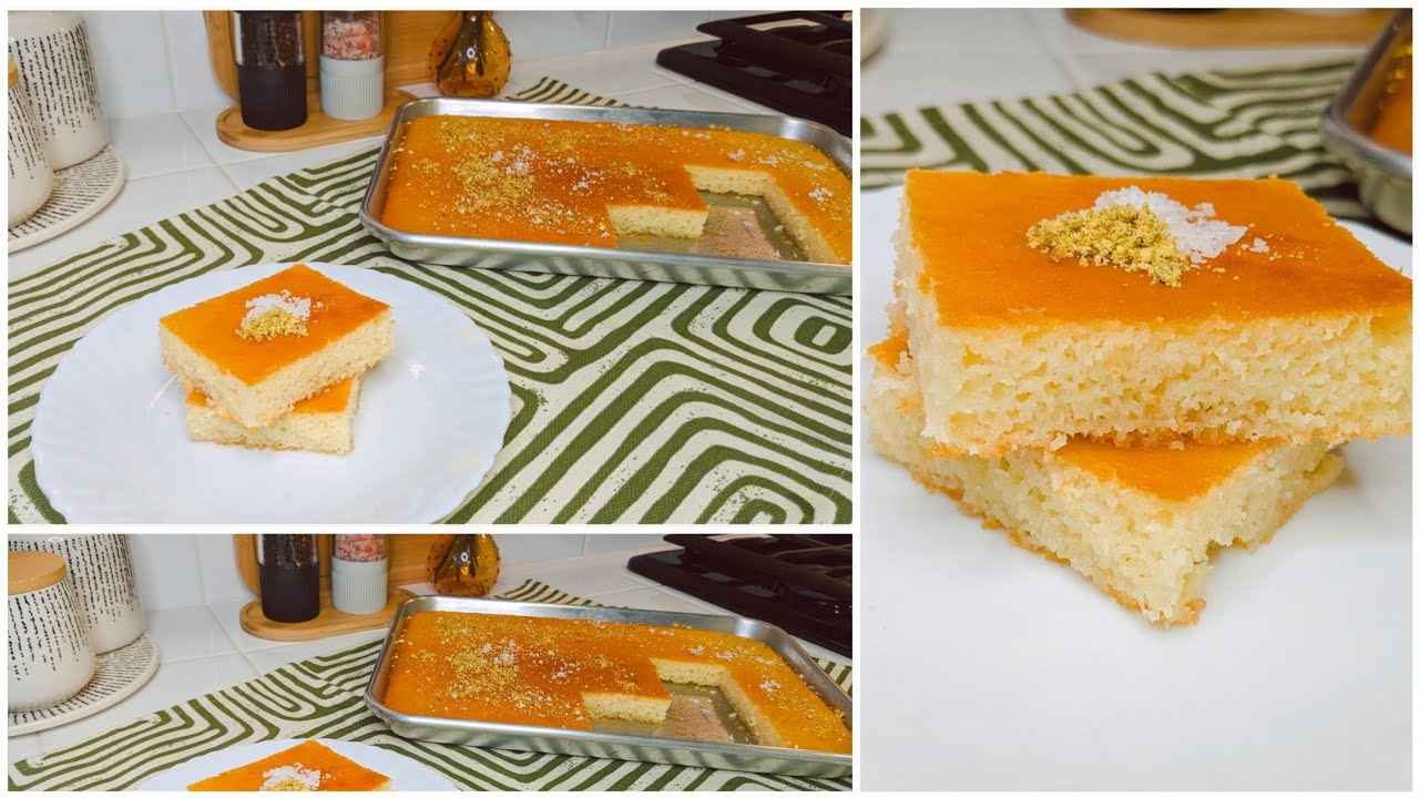 በስቡሳ ጥዕምትን ቀላልን 😍 Easy Basbousa Recipe| Leyla Channel 