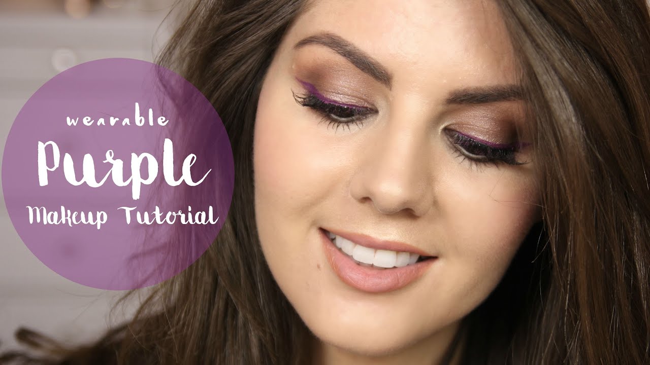 Wearable Purple Eyeliner Makeup Tutorial - YouTube