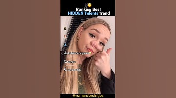 Ranking Best HIDDEN Talents Trend #hiddentalent