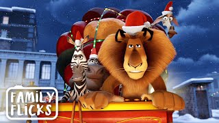 Delivering Presents On Christmas Eve | Merry Madagascar (2009) | Family Flicks