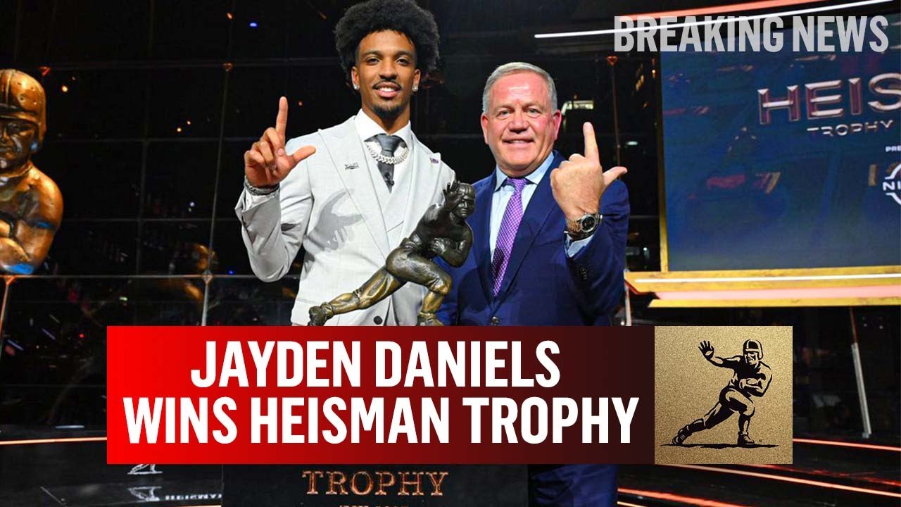 LSU QB Jayden Daniels wins Heisman Trophy despite team's ...