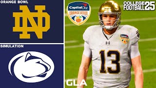 Notre Dame vs. Penn State | Playoff Semifinal Simulation | College Football 25 PS5