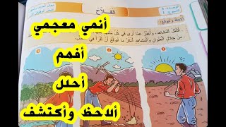 الفلاح  تمارين أنمي معجمي ,أفهم وأحلل, ألاحظ وأكتشف, المفيد في اللغة العربية المستوى الثالث