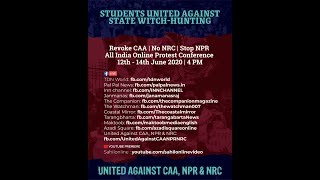 LIVE: Students United Against State Wintch-Hunting | United Against  CAA, NPR & NRC