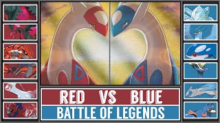 RED LEGENDS vs BLUE LEGENDS! Pokémon Battle!