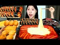 ASMR MUKBANG| 직접 만든 신전 떡볶이 불닭 김밥 치즈볼 치즈스틱 먹방 &amp; 레시피 FIRE NOODLES AND Tteokbokki EATING