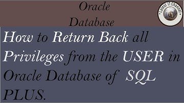 How to return all privileges from oracle user in oracle database .