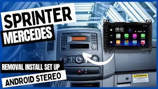 Removal Original Radio Mercedes Sprinter VW Crafter and Install Android Car Stereo Pluscenter