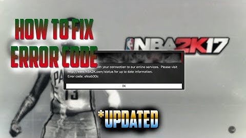 NBA 2K17 How To Connect To The Servers