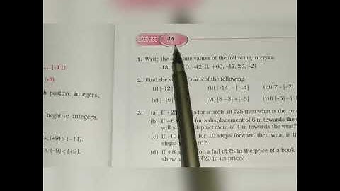 Maths Chapter 4. Integers