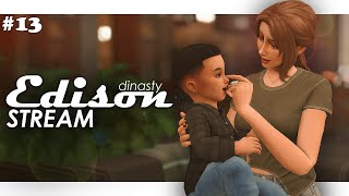 🔴 #13 Династия Эдисон 💞 Воспитываем третье поколение | STREAM The Sims 4