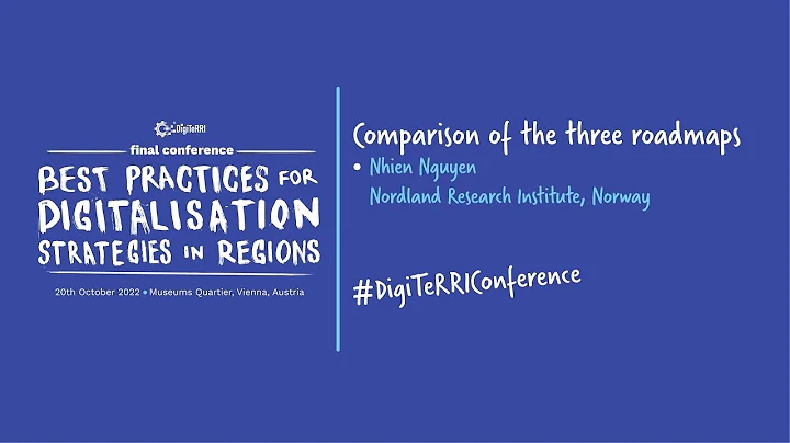 #DigiTeRRIConfer...  Comparison of the 3 roadmaps ...