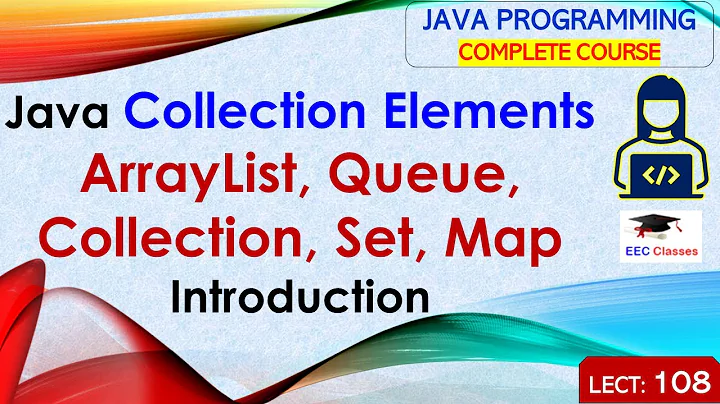 Java Collection Elements, ArrayList, Queue, Collection, Set, Map in Hindi and English