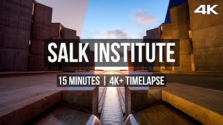 15+ Minutes | Salk Institute Timelapse Property Showcase in San Diego | 4K+ Timelapse