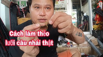 Cách Làm Thẻo Lưỡi Câu Nhái Thật.Hướng Dẩn Làm Thẻo Lưỡi Nhái Thật  Đồ Câu Đại ngáo