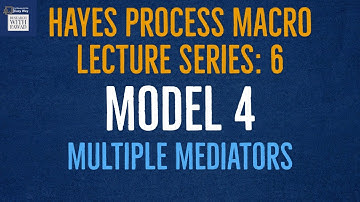 6. Hayes Process Macro Model 4 with Multiple Mediators