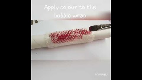 Printing using bubble wrap