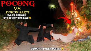 Prank Pocong Vs Dukun Sakti || Nyaris Terbakar || Auto Tepar Paling Lucu🤣🤣 Bikin Ngakak