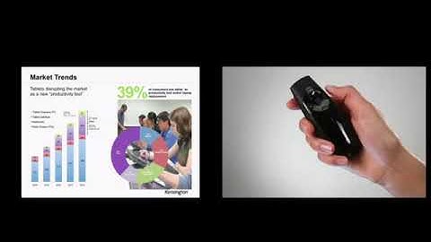 Video   Kensington Expert Wireless Presenter with Green Laser Pointer & Cursor