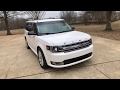 2017 FORD FLEX SEL AWD PEARL WHITE VISTA ROOF NAVIGATION USED FOR SALE INFO WWW.SUNSETMOTORS.COM