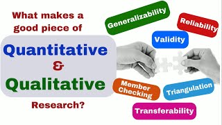 How to measure the quality of quantitative and qualitative research?