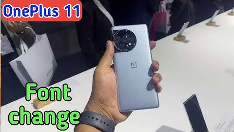 How To Change Font Style In OnePlus 11, OnePlus 11 Mein Font Style Setting Kaise Karen,