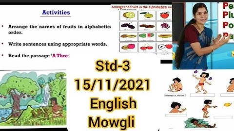 # first Bell class STD 3- English- Mowgli #15/11/2021