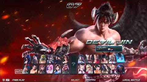 Tekken 7 character select screen (HD)