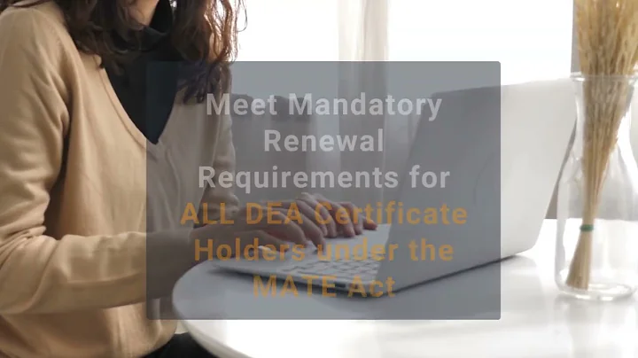 DEA Compliant Controlled Substance Prescribing and Substance Use Disorders Course