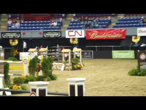 Jennifer Waxman on Venturo at NHS Junior Jumper Di...