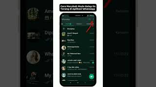 Cara Merubah Mode Gelap Ke Terang di WhatsApp Semua HP...!! #shorts screenshot 4