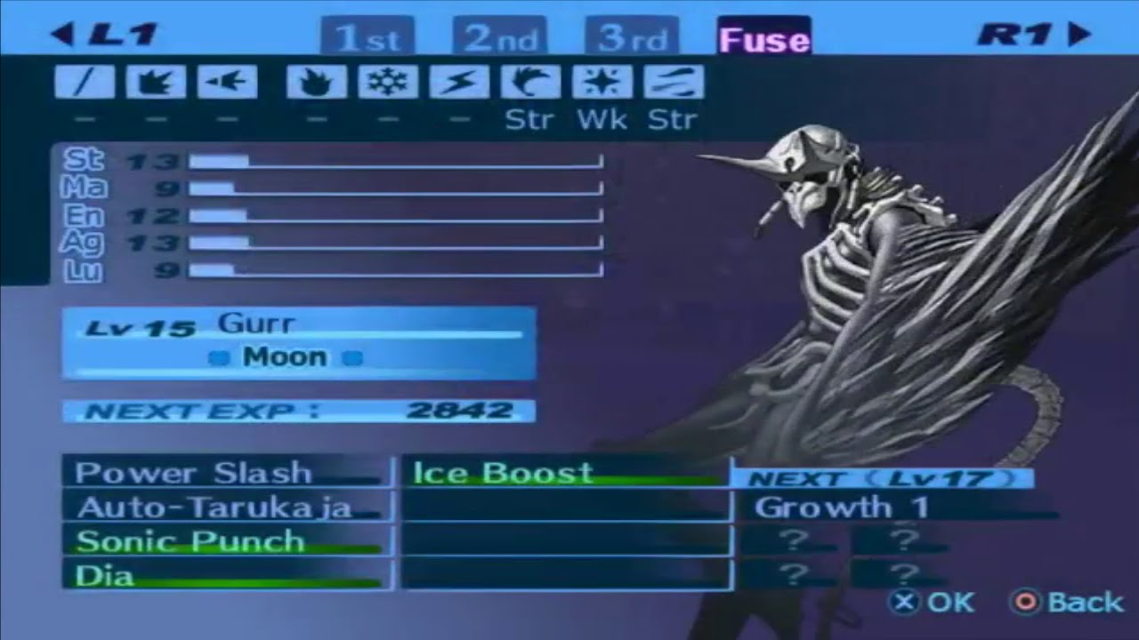 Persona 3 Fes Fusion Chart