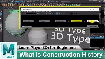 What is Construction History in Maya | Learn Maya 3D Animation for Beginners Tutorials #54