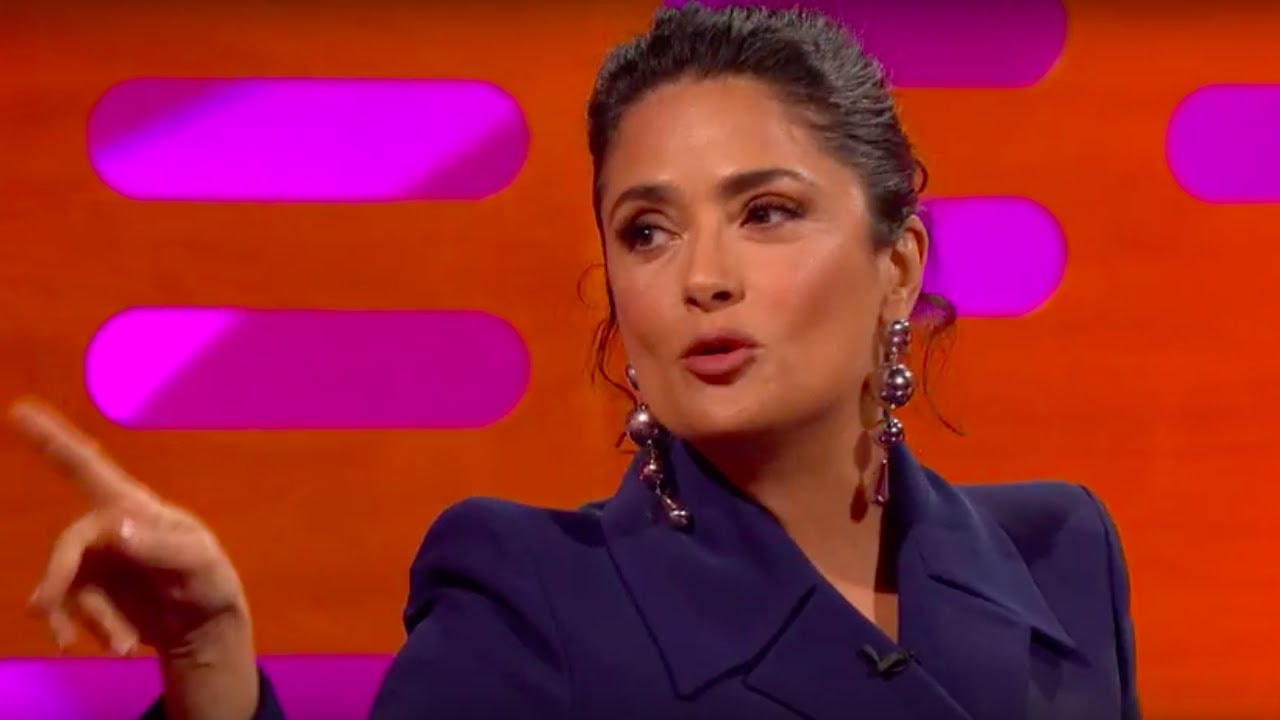 david walliams simon cowell Salma Hayek's Surprise Party Wasn't Very PC - The Graham Norton Show