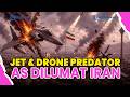 ®️🔴 JET TEMPUR F-15 AS &amp; DRONE PREDATOR AS HANCUR❗DIHANTAM RUDAL IRAN SAAT TEROBOS WILAYAH TEHERAN