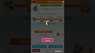 Minion Rush Deable Time 3668 Points Winner Prize.