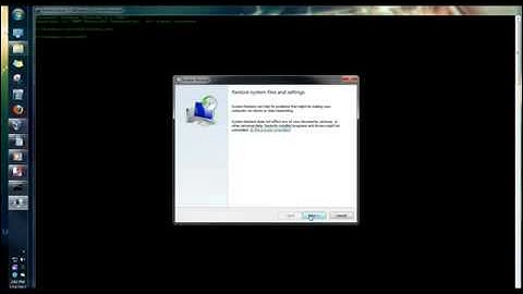 Windows CMD  Open and  Run System Restore