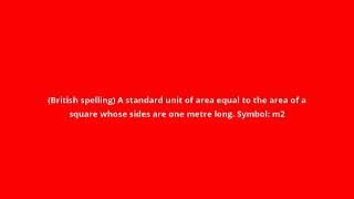 what is the meaning of square metre