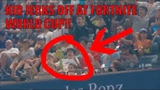 Kid jerks off in Fortnite arena 😂