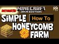 Automatic Honeycomb Farm | Super Simple | How to build | Minecraft 1.17+