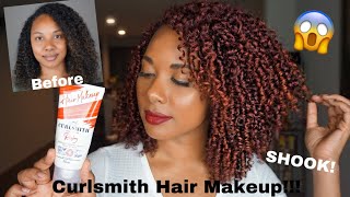 Defined Curly Hair w/ Curlsmith Hair Makeup Ruby!!! l Temporary Color on Natural Hair
