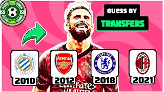 GUESS THE FOOTBALL PLAYER WITH TRANSFERS ! | TRANSFERS GAME _ FOOTBALLQUIZ2024