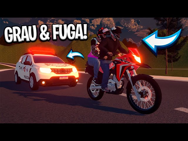 NOVO JOGO DE MOTOS COM MODO DE DAR FUGA 🚔 (CONEXÃO DO GRAU) 