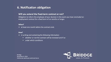 Chapter 6: Notification obligation by Briddge Legal & Finance